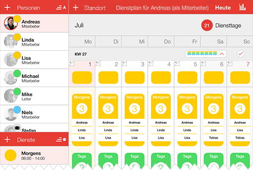 Screenshot zu Hinweistexten